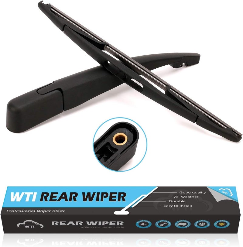 WTI Rear Wiper Arm Blade Set Compatible With Ford Escape 2008-2012 / Compatible With Mazda Tribute 2008-2011 / Compatible With Mercury Mariner 2008-2012 SUV Rear Windshield Window Wiper Kits - Image 1